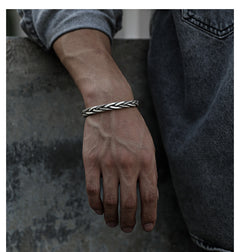 Signature Twisted Silver Bracelet