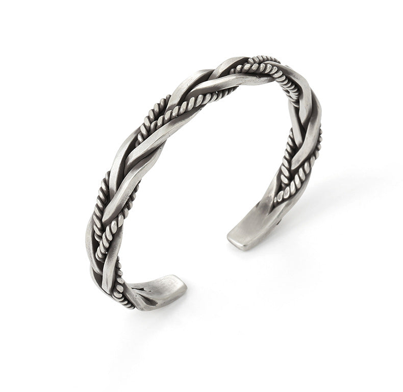 Signature Twisted Silver Bracelet