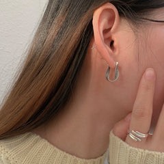 S925 Silver Vintage Twisted Design Earrings for Women